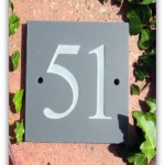 Slate House Sign Numbers Only