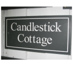 Slate House Sign with white lettering 